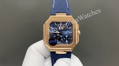PP Factory Patek Philippe Cubitus Cal.240 Movement 45mm Green/Blue/Brown Face Rose Gold Case Watch
